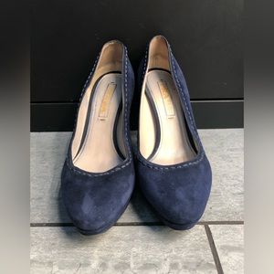 Prada blue suede shoes